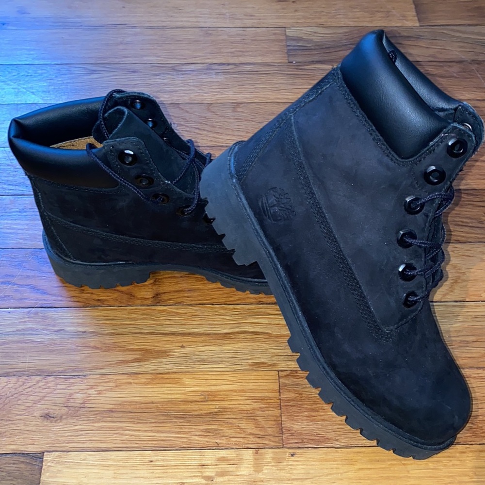 All Black Timberland Boots